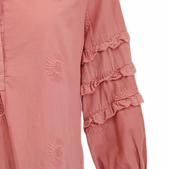 Isabella Sinclair Sunflower Embroidered Shirt - Picture 3 of 8